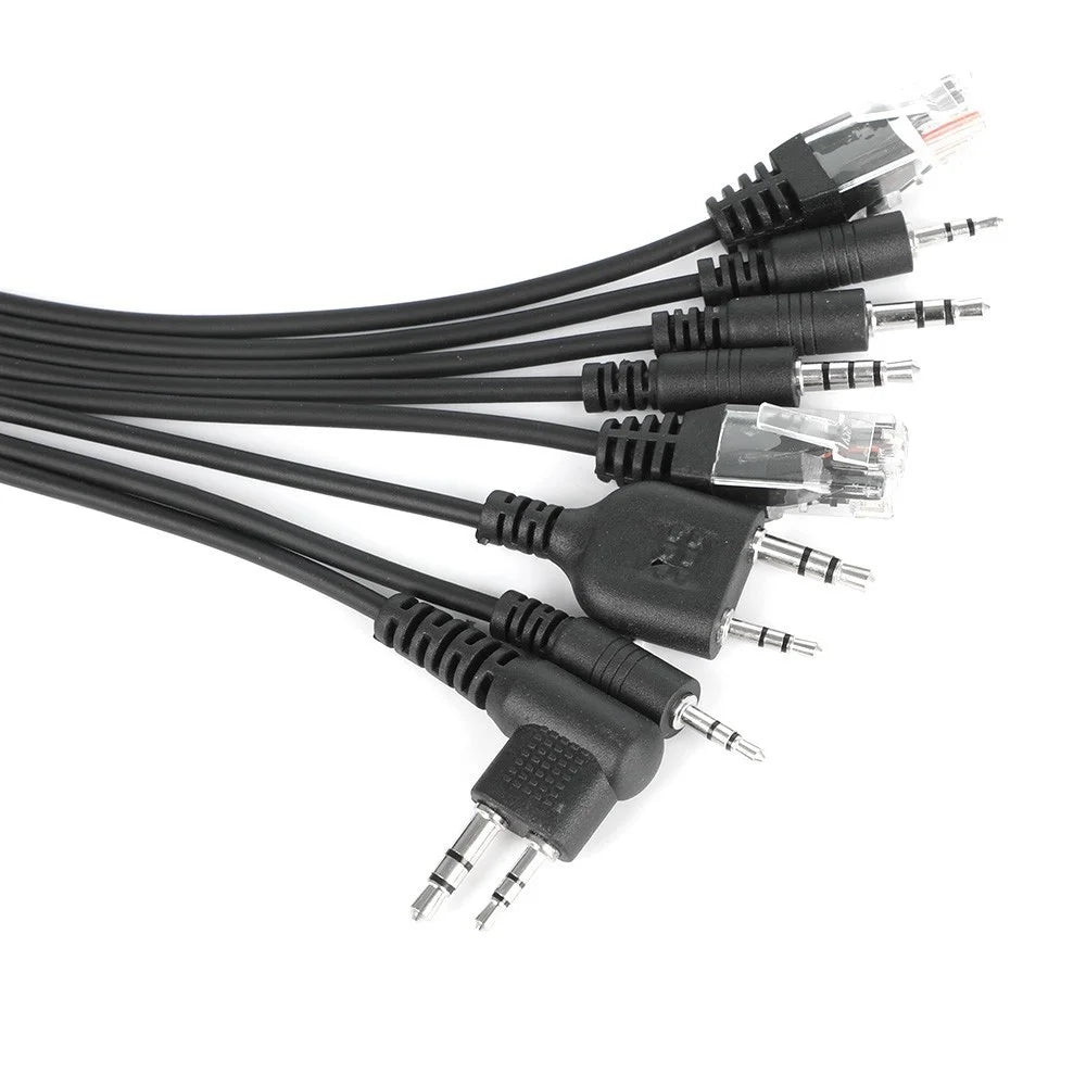 JIYKR Walkie Talkie 8 in 1 USB Programming Cable for Kenwood / Baofeng / Motorola / Yaesu / Icom Radio DIY Accessories - 4