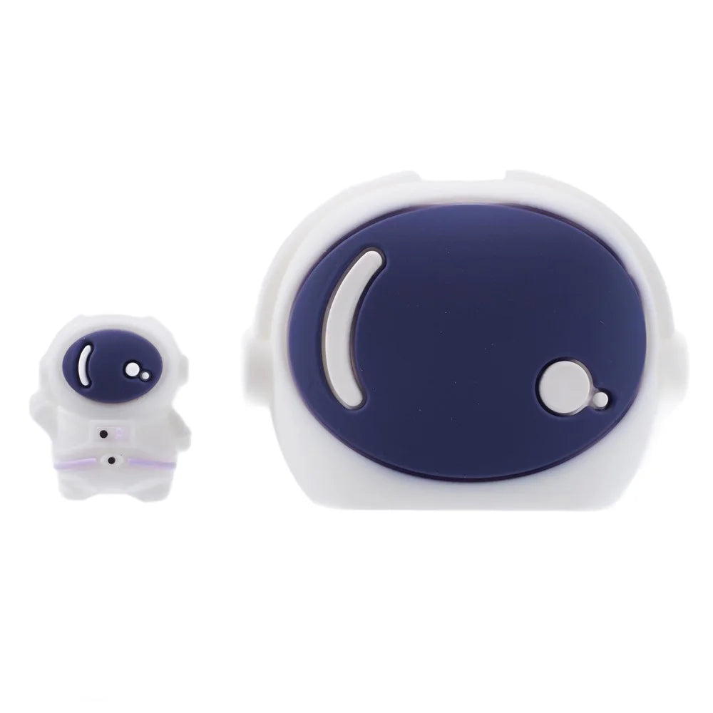 2Pcs / Set Cartoon Spaceman Protective Sleeve for Apple iPhone 18 / 20W Charger Cover + Data Cable Saver Silicone Case - 1