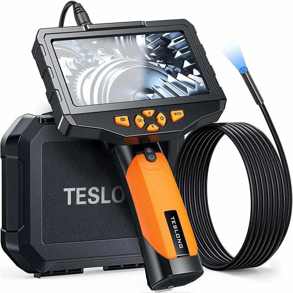 TESLONG NTS300 3m Wire 3.9mm Lens HD Pipe Inspection Endoscope 5.0-inch Screen Borescope - 1