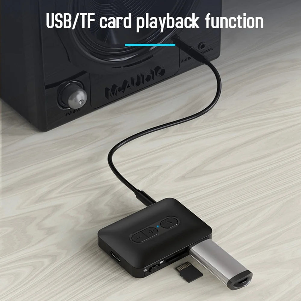 B58 Bluetooth-compatible 5.4 Transmitter Receiver MP3 AUX Adapter for TV / Computer - 3