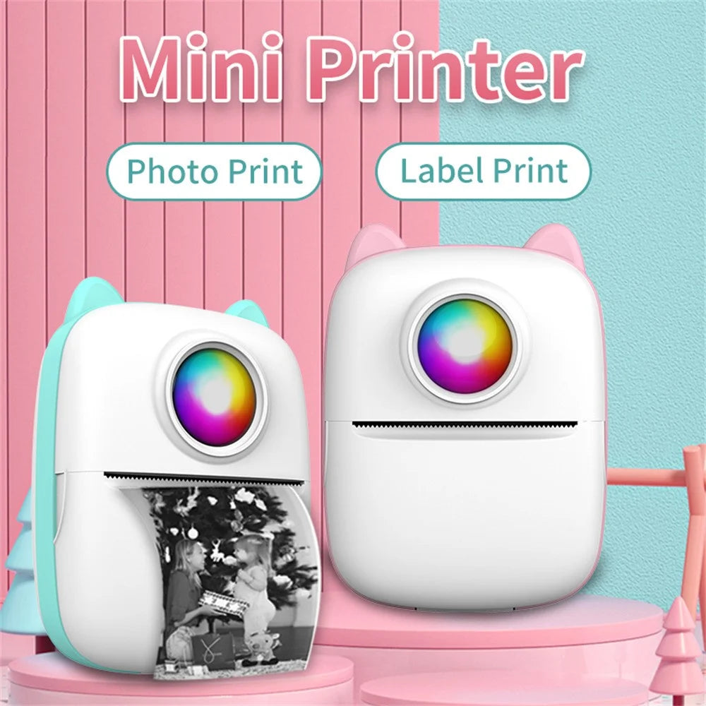 X2 Mini Home Bluetooth-compatible Thermal Printer Photo Label Notes Printing Machine - Pink - 4