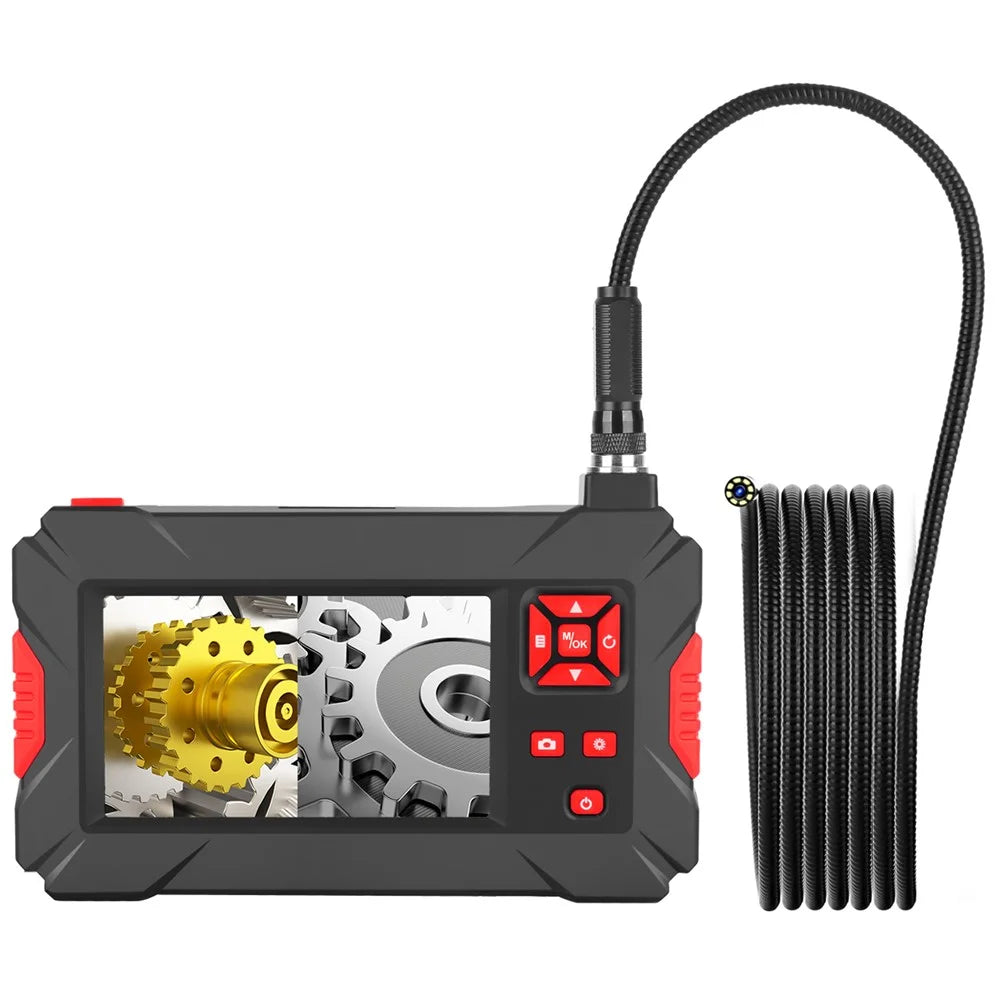 P30 5m Snake Endoscope Camera with Light 8mm Dual Lens IP68 Waterproof Inspection Camera for Car - 1