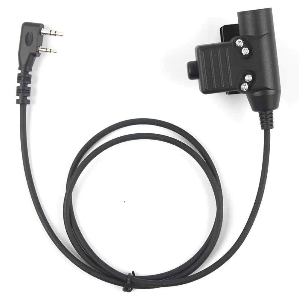 For Baofeng UV-5R / UV-8D / UV-8 / UV-B5 / UV-B6 / Kenwood TK-208 / TK-220 Walkie Talkie Pilot Headphone with U94 PTT Adapter - 7