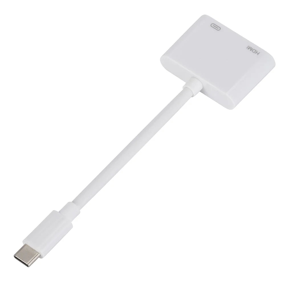 H9 USB C to HD Mini Adapter with PD Charging Port for iPhone 15 HDTV Projector Monitor - 3