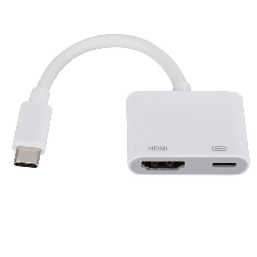 H9 USB C to HD Mini Adapter with PD Charging Port for iPhone 15 HDTV Projector Monitor - 4