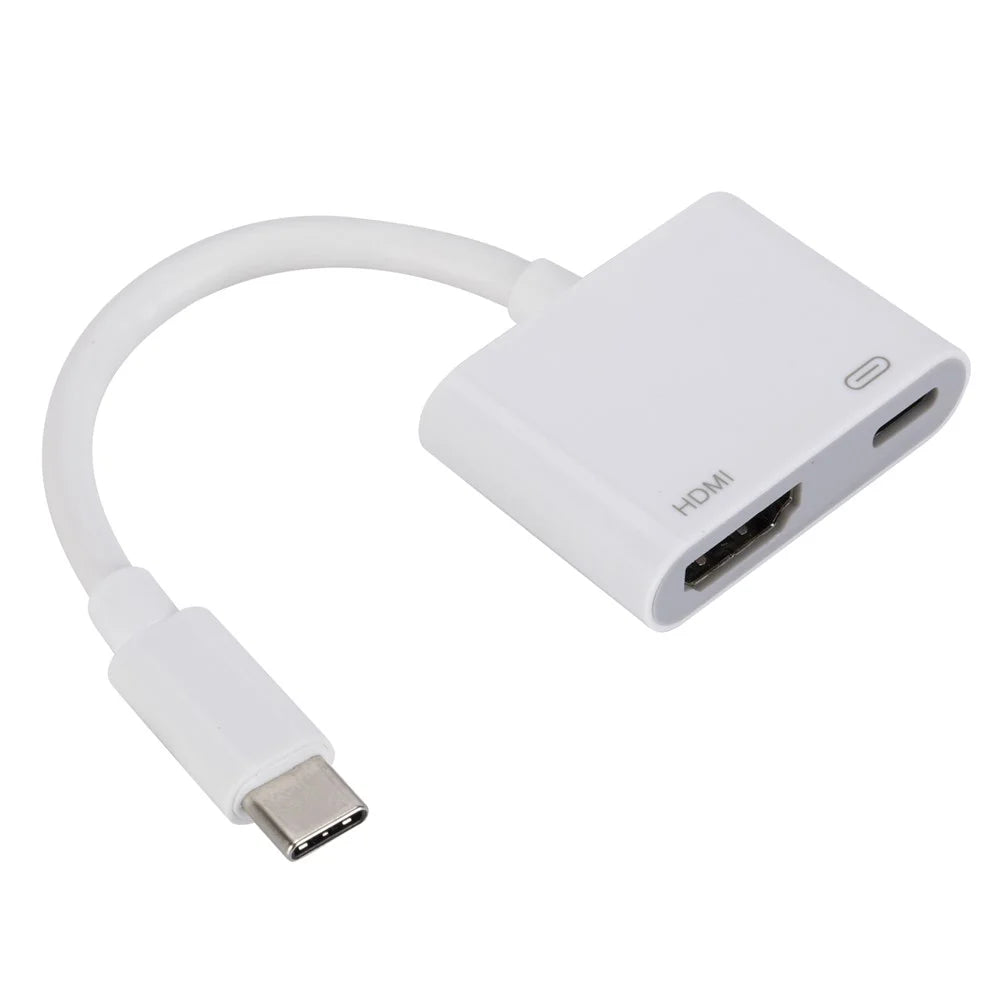 H9 USB C to HD Mini Adapter with PD Charging Port for iPhone 15 HDTV Projector Monitor - 5
