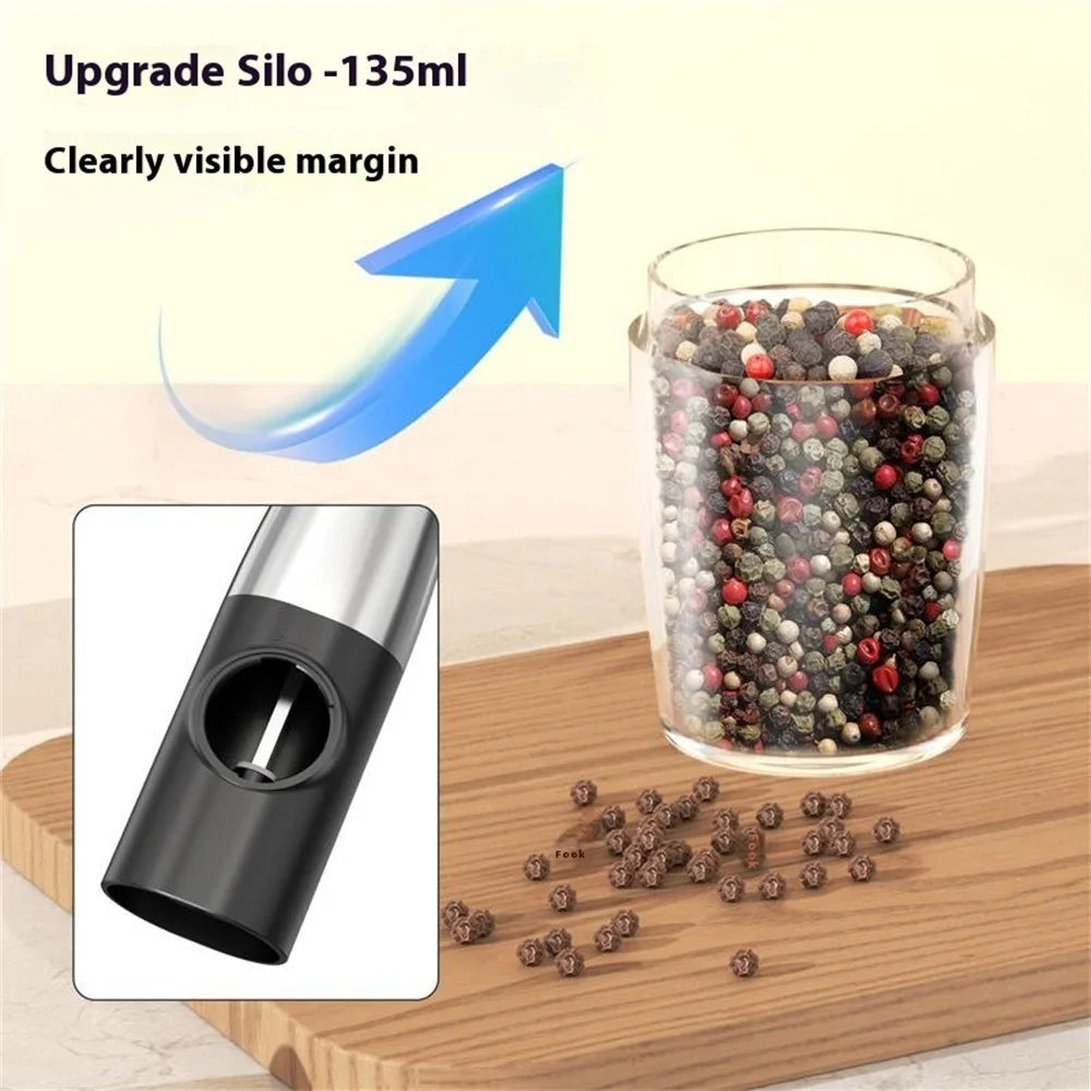 KLT KYMQ-47A Gravity Sensing Electric Pepper Grinder Kitchen Pepper Grinding Tool (BPA Free, No FDA Certification) - 6