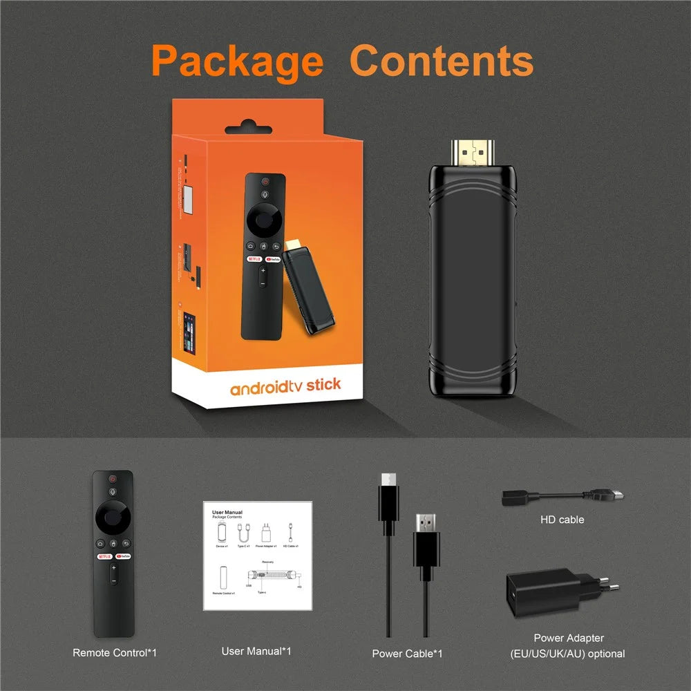 YD925 2+16GB Android Smart TV Stick Quad Core ARM Cortex A53 4K Streaming TV Stick - EU Plug - 7