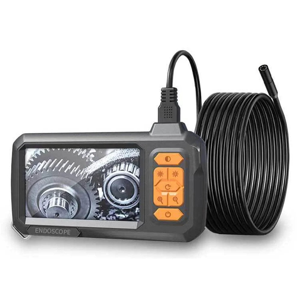 T30-AV 8mm Single Lens 4.3 Inch IPS Screen 1080P HD Endoscope Camera - 15m Rigid Cable - 1