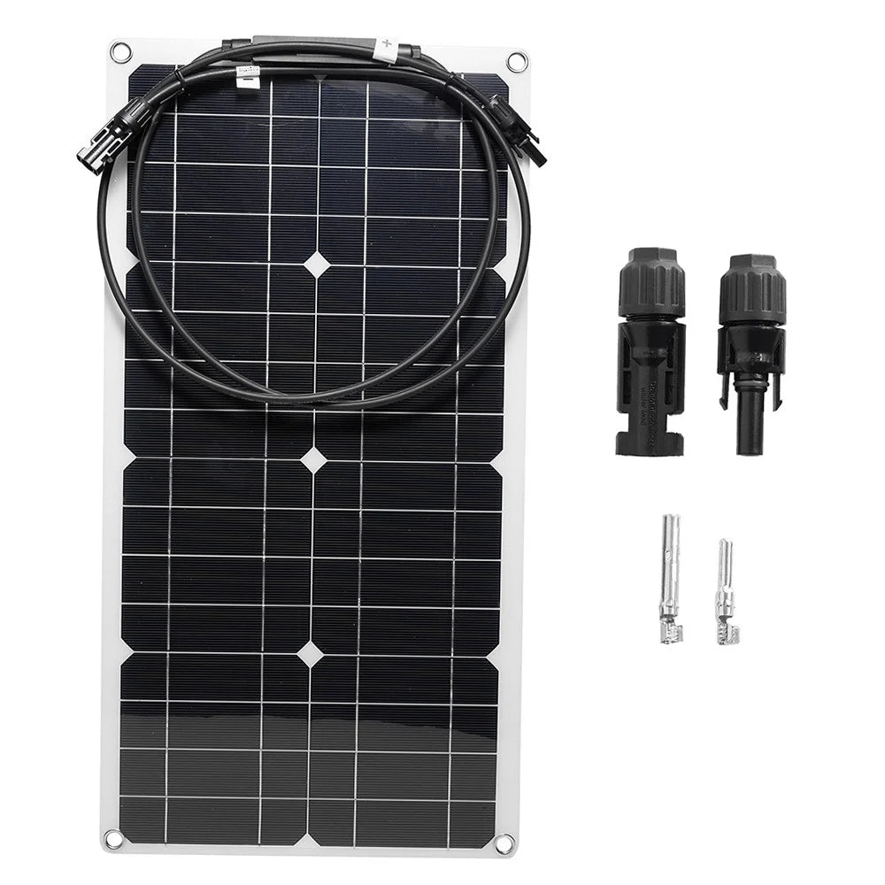 XXM540-280-MC4 Flexible Solar Panel 25W with 2Pcs MC4 Connector for RV  /  Yacht  /  Car  /  Balcony  /  Roof Use - 1