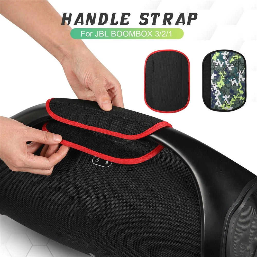 For JBL Boombox 2 / Boombox 1 Speaker Handle Cover Replacement Pad Anti Slip Grip Enhancer - Black - 2