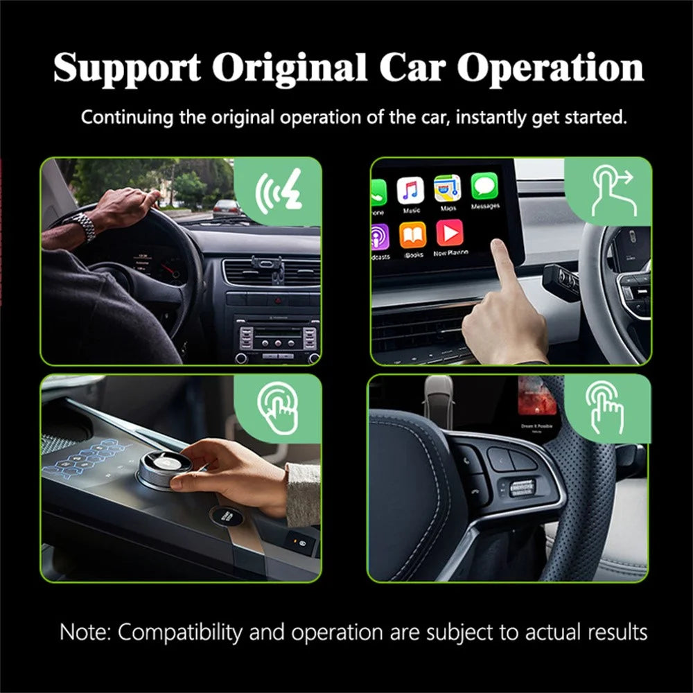 FL3 2 In 1 Wireless CarPlay Adapter Android Auto Converter Plug and Play Wired to Wireless CarPlay Box - 5