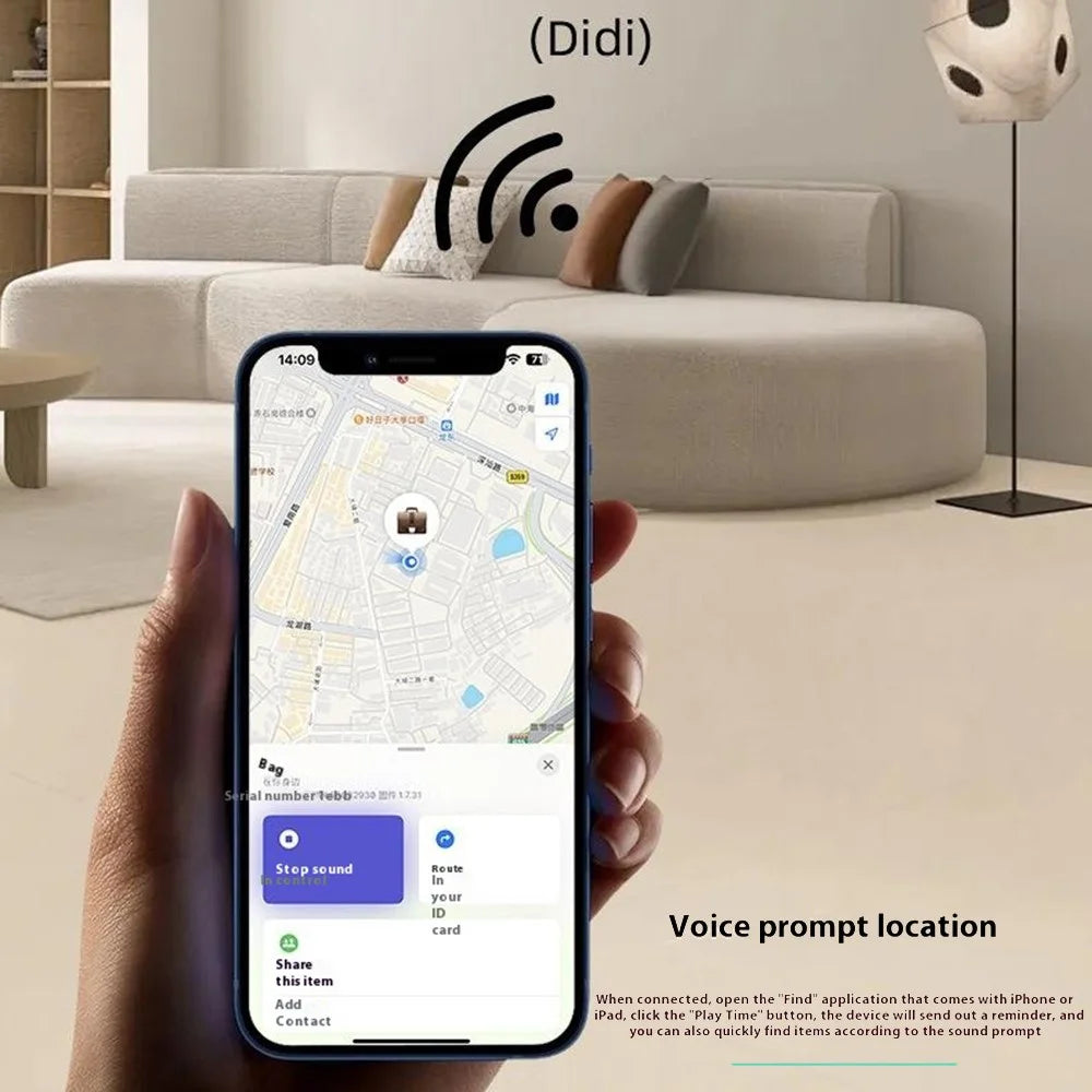 TR203 Ultra Thin Card Shape Wallet Tracker, Support Wireless Charging Anti-lost Finder for iOS - 7