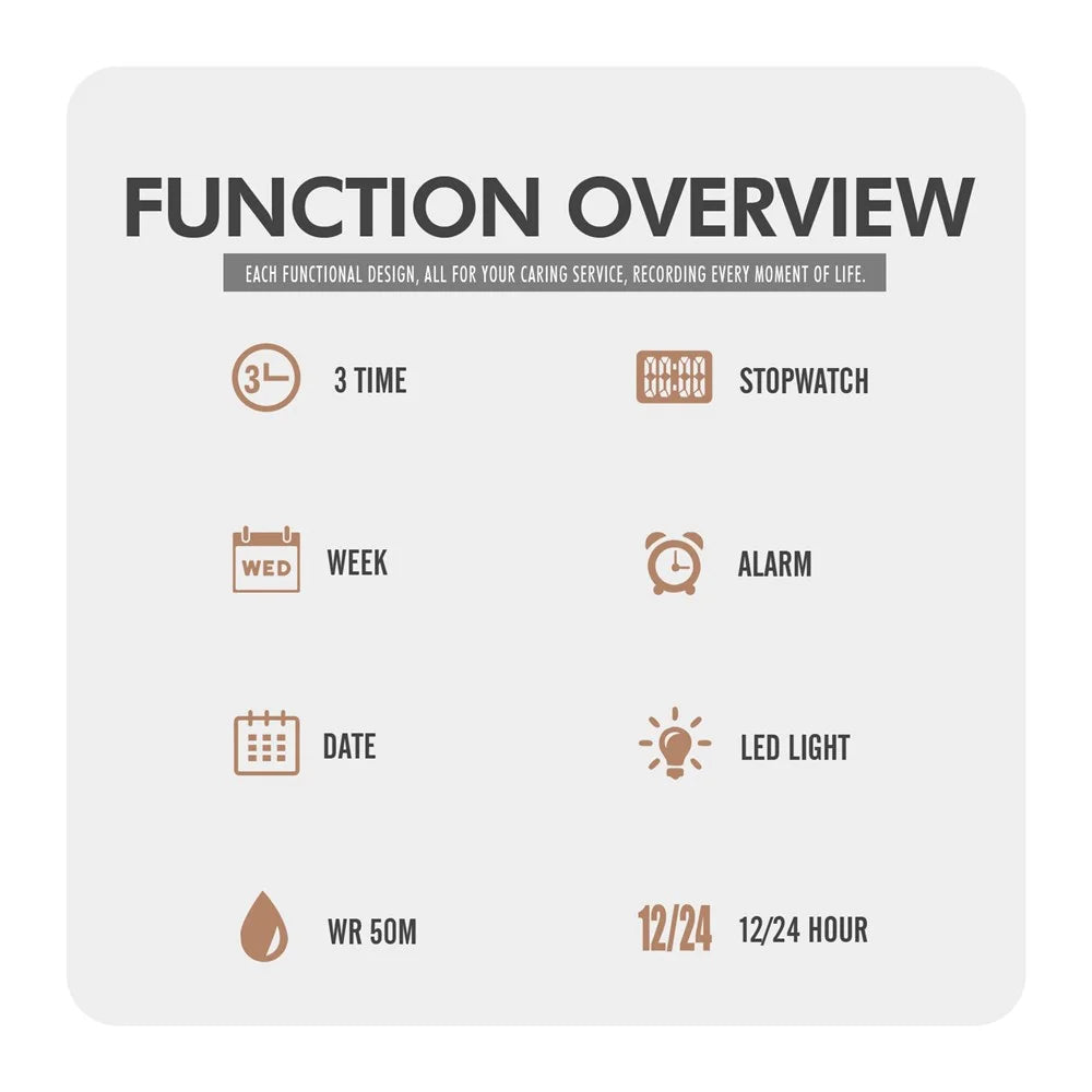 SKMEI 2341 Digital Sports Watch Camouflage Design Waterproof Alarm Watch with LED Backlight - Black - 3