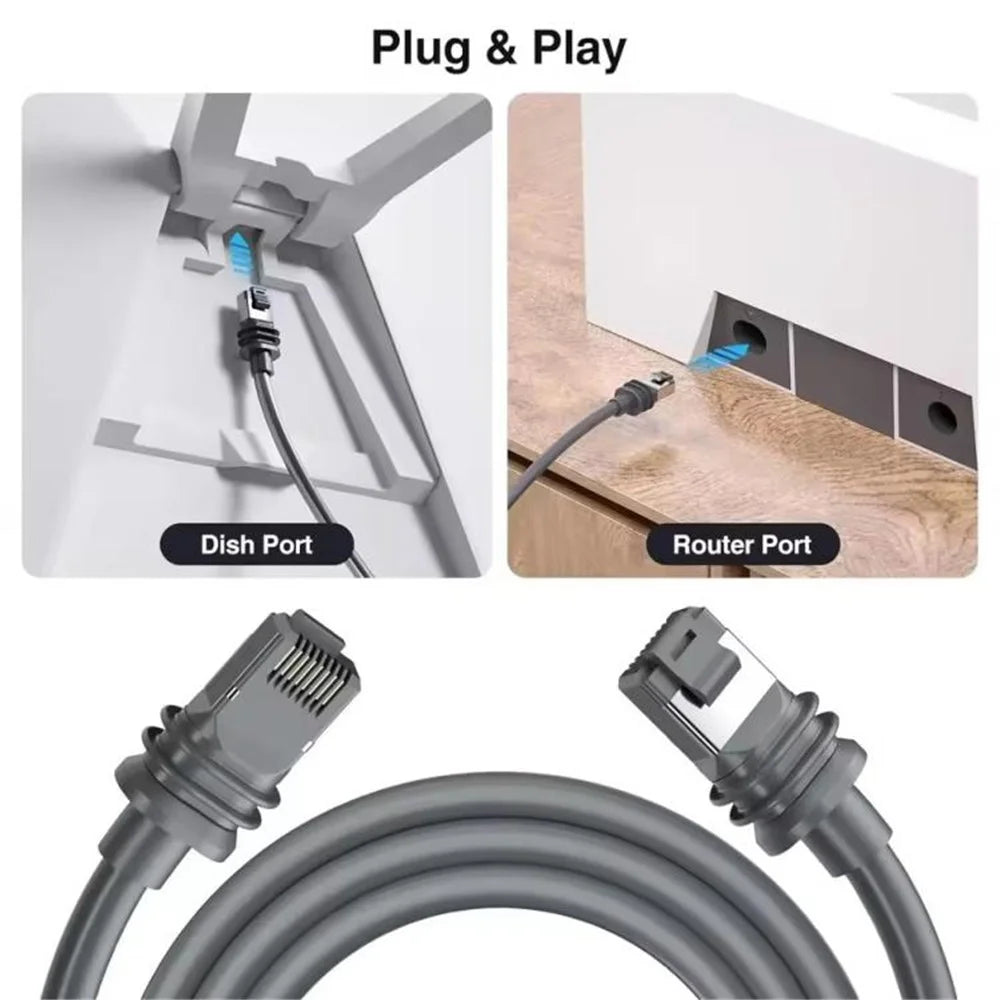 ONTEN SL301 Starlink Gen 3 Cable 30m 1000Mbps High-Speed Satellite Internet Extension Cable for Starlink V3 - 3