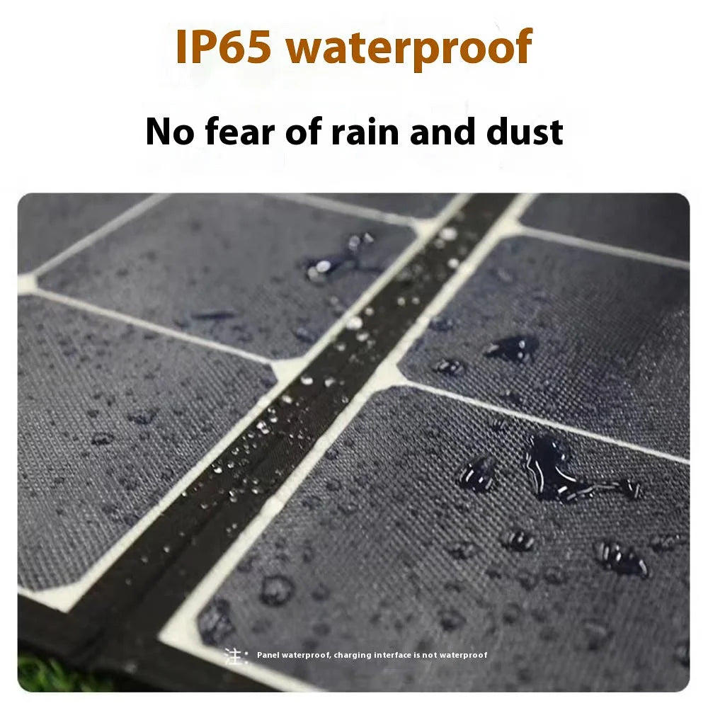 EYONGPV EYF60-20SP3 Solar Panel Charger for Smartphones 60W Super Fast Charge Foldable Outdoor Power - Black - 7