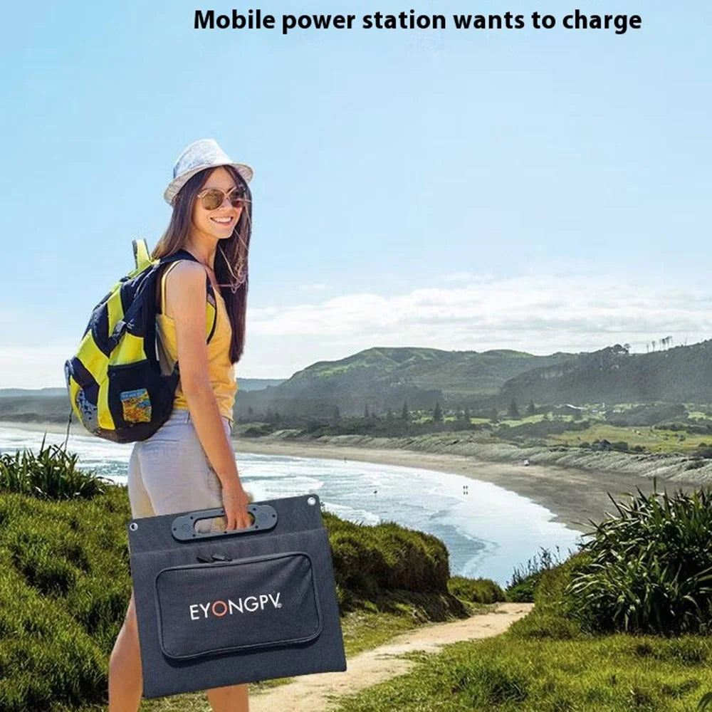 EYONGPV EYF40-20SP3 Solar Panel Charger for Smartphones 40W Super Fast Charge Foldable Outdoor Power - Black - 4