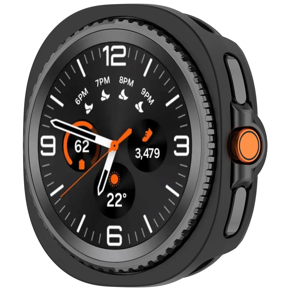 Protective Case for Samsung Galaxy Watch8 Classic 46mm Hollow Design Hard PC Watch Cover - Black - 5
