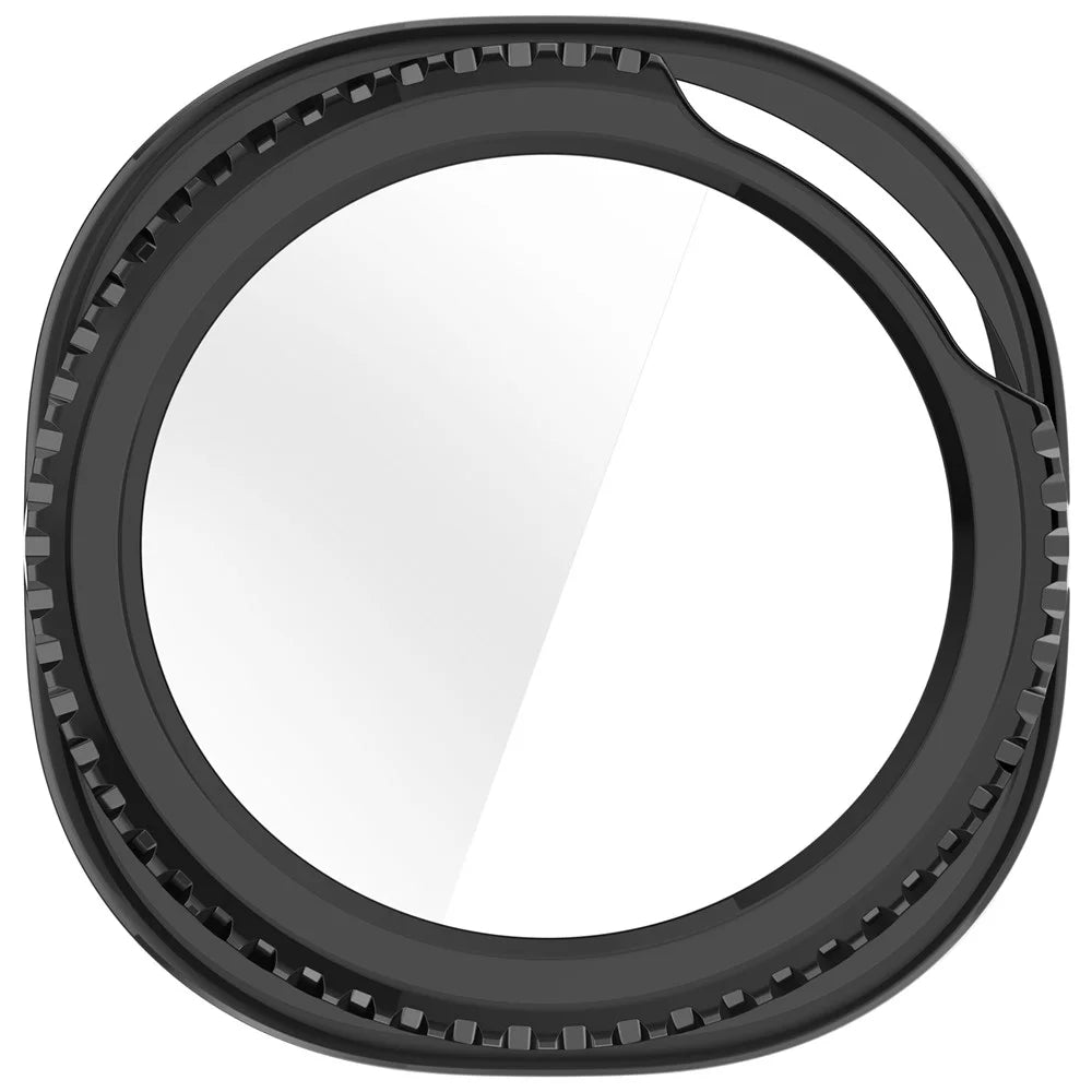 For Samsung Galaxy Watch8 Classic 46mm Case Cover PC + Tempered Glass Integrated Watch Protector - Black - 4