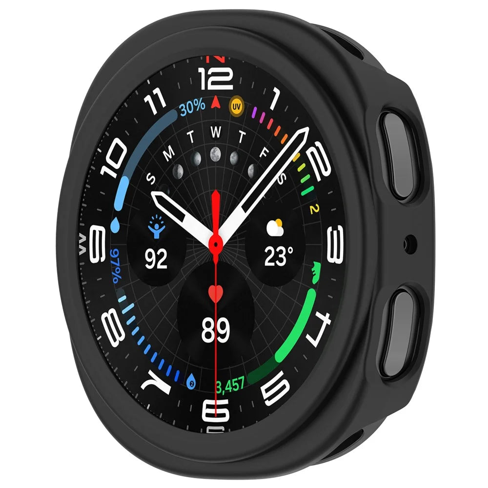 Protective Case for Samsung Galaxy Watch8 40mm Semi-Enclosed Hard PC Watch Cover - Black - 5