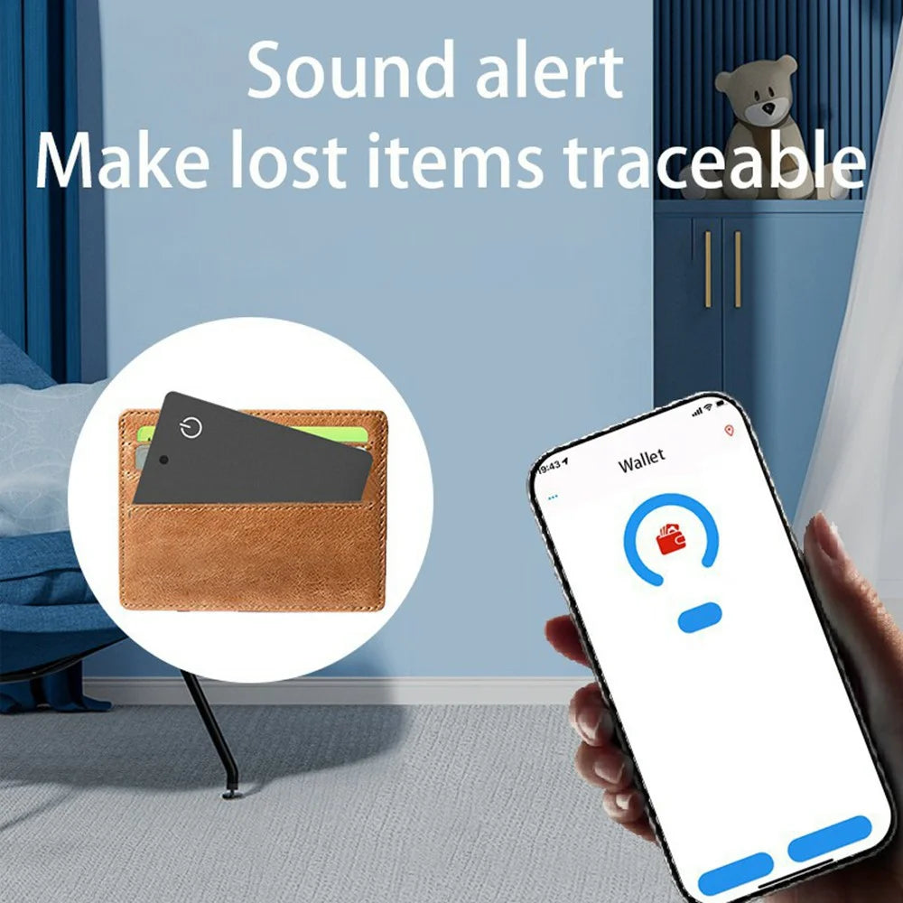 K1 Smart Tracker Anti Lost Device for iOS / Android Item Global Tracking Card Shape Finder - 5