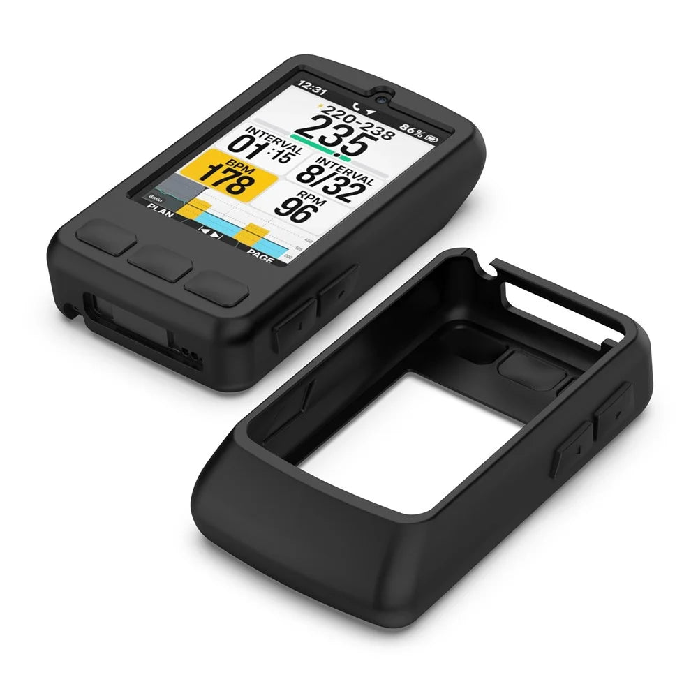 For Wahoo ELEMNT BOLT V3 / BOLT3 (WF157) Cycling Computer Protective Case Stopwatch Silicone Cover - Black - 5