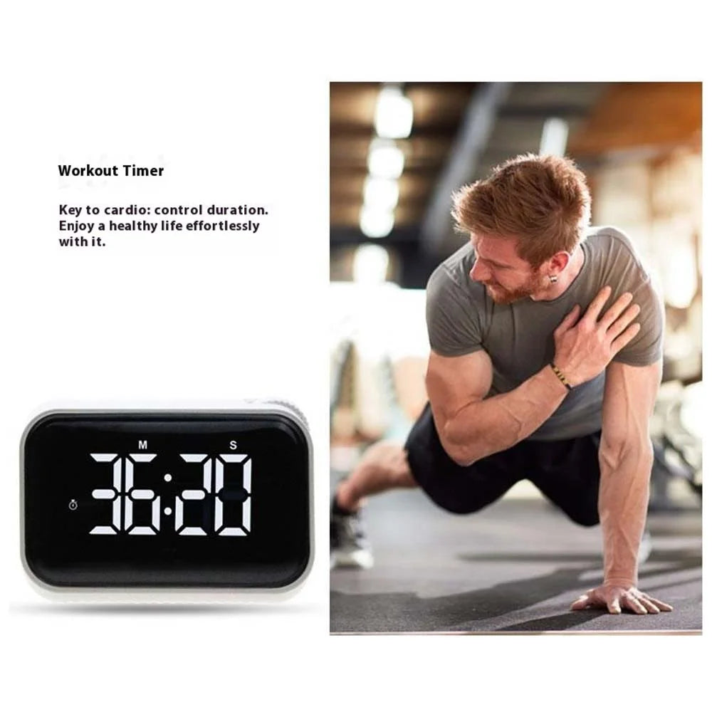 370 Large Screen Digital Clock with Alarm Kitchen Timer Countdown Clock - 7