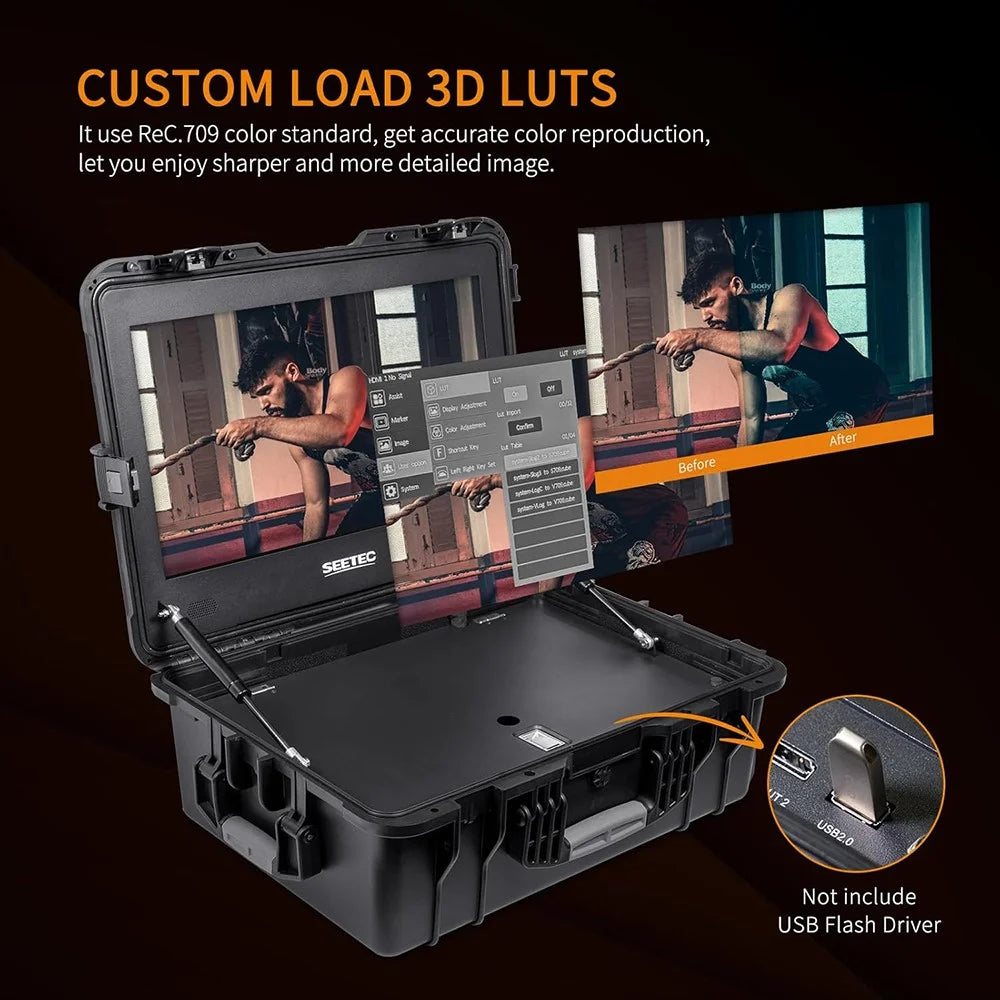 SEETEC WPC215 21.5 Inch Portable Director Monitor 1000nit High Brightness Daylight Viewable - US Plug - 5
