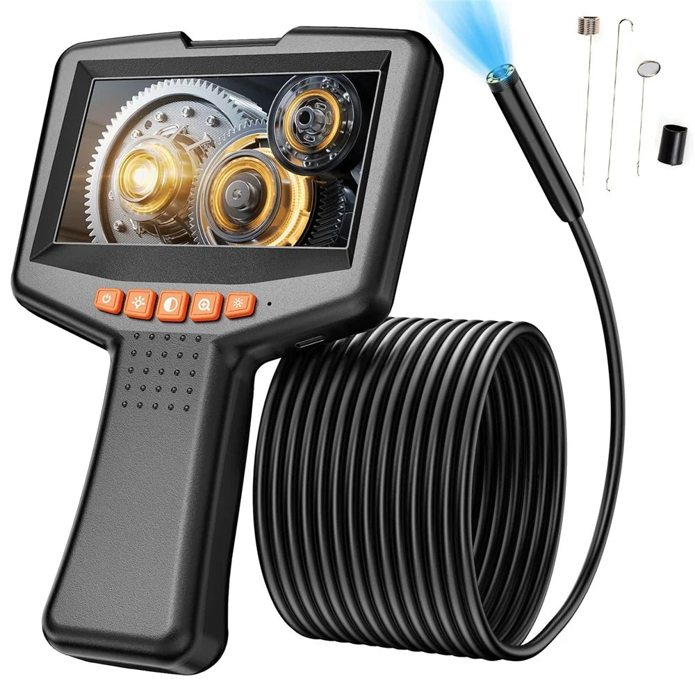 G41 20m Cable 8mm Single Lens 4.3 Inch IPS Screen Industrial Endoscope HD Handheld Inspection Camera - 1