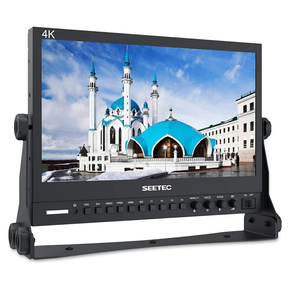 SEETEC P133-9SHD 13.3 inch 4K Broadcast Director Monitor IPS Panel HD Production Monitor Aluminum Case - US Plug - 1