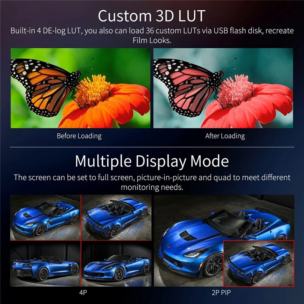 SEETEC ATEM215S 21.5 inch IPS FHD 1920x1080 Broadcast Multi-Viewer 3G-SDI  /  HD Studio Production Display - US Plug - 6