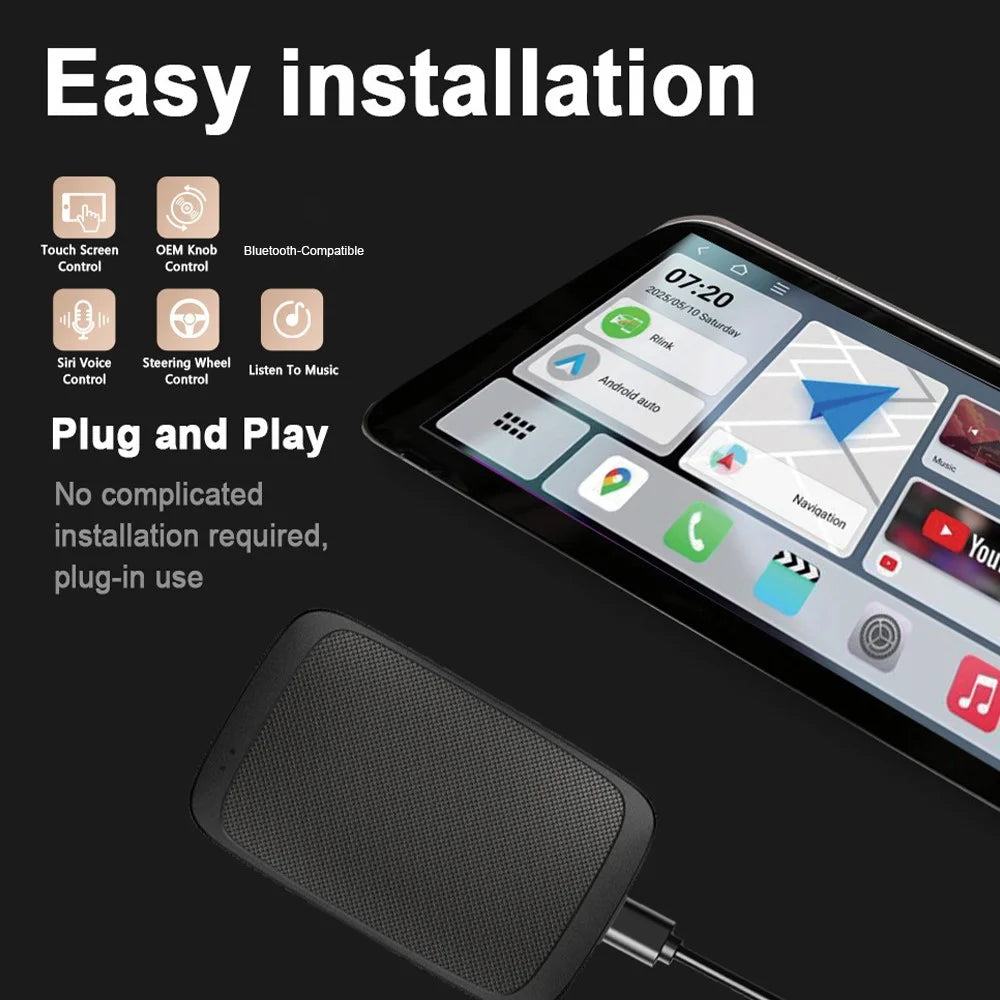 M65 Car Play AI Box Android 11 Wireless Car Play  /  Android Auto Smart Adapter 2GB+16GB - Black - 5