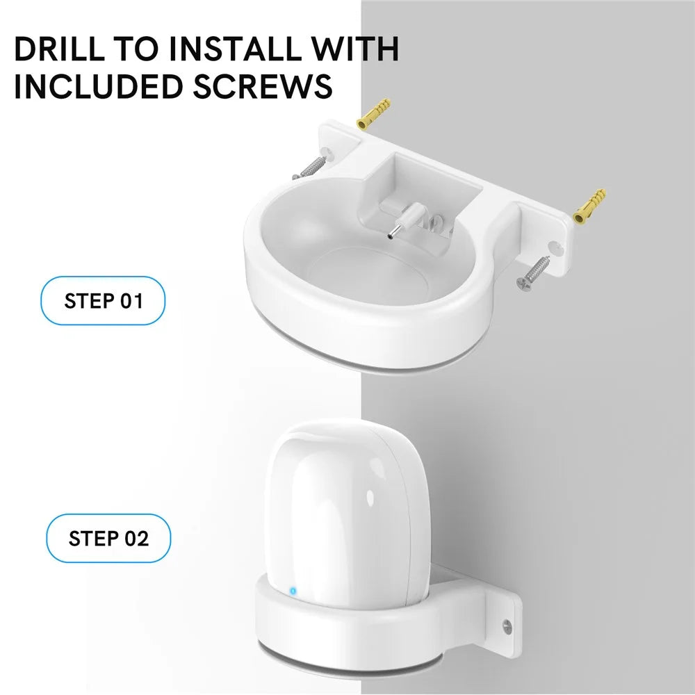 AHASTYLE DD03 For Google Nest WiFi Pro Holder Stand Space Saving Wall Mount Bracket - White - 3