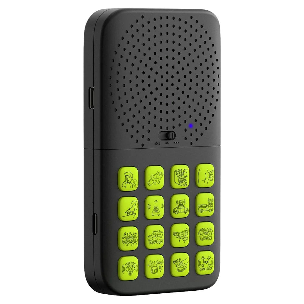 T16 Wireless Remote Control Sound Device 16 Sound Effects Magnetic Detachable Rechargeable Prank Toy - Black - 2