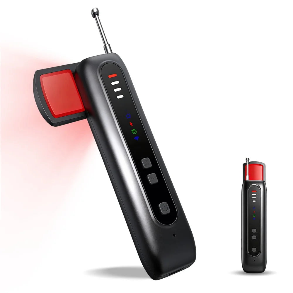T07 Multi-Function Infrared Detector Hidden Camera Tracker WiFi Signal Detector Anti-Spy Bug Finder for Hotel Privacy Protection - Black - 1