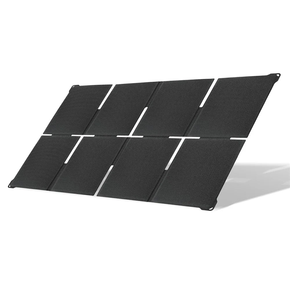UT-80H 80W Foldable Solar Panel with Type-C  /  USB  /  DC Ports IP65 Waterproof Portable Solar Charger for Outdoor Camping - Black - 2