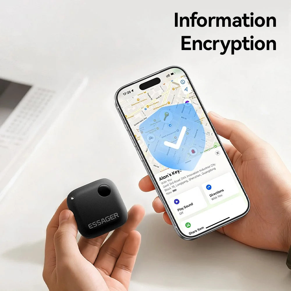 ESSAGER WWQ Tag Smart Tracker Mini Item Finder Anti-Lost Device for Keys Backpack - Green - 7