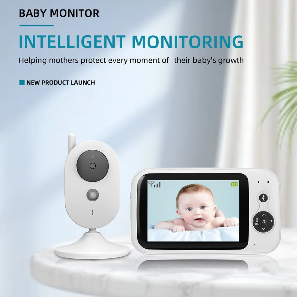 ZR303B Baby Monitor 2.4GHz Wireless 3.2 Inch LCD Two-Way Audio Temperature Alert Night Vision Indoor Security Camera - 2