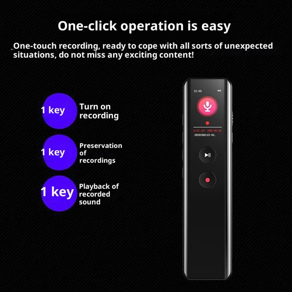 N5 32GB Digital Voice Recorder Noise Cancelling HD Audio Professional Portable Recording Device for Meetings Lectures Interviews - 7