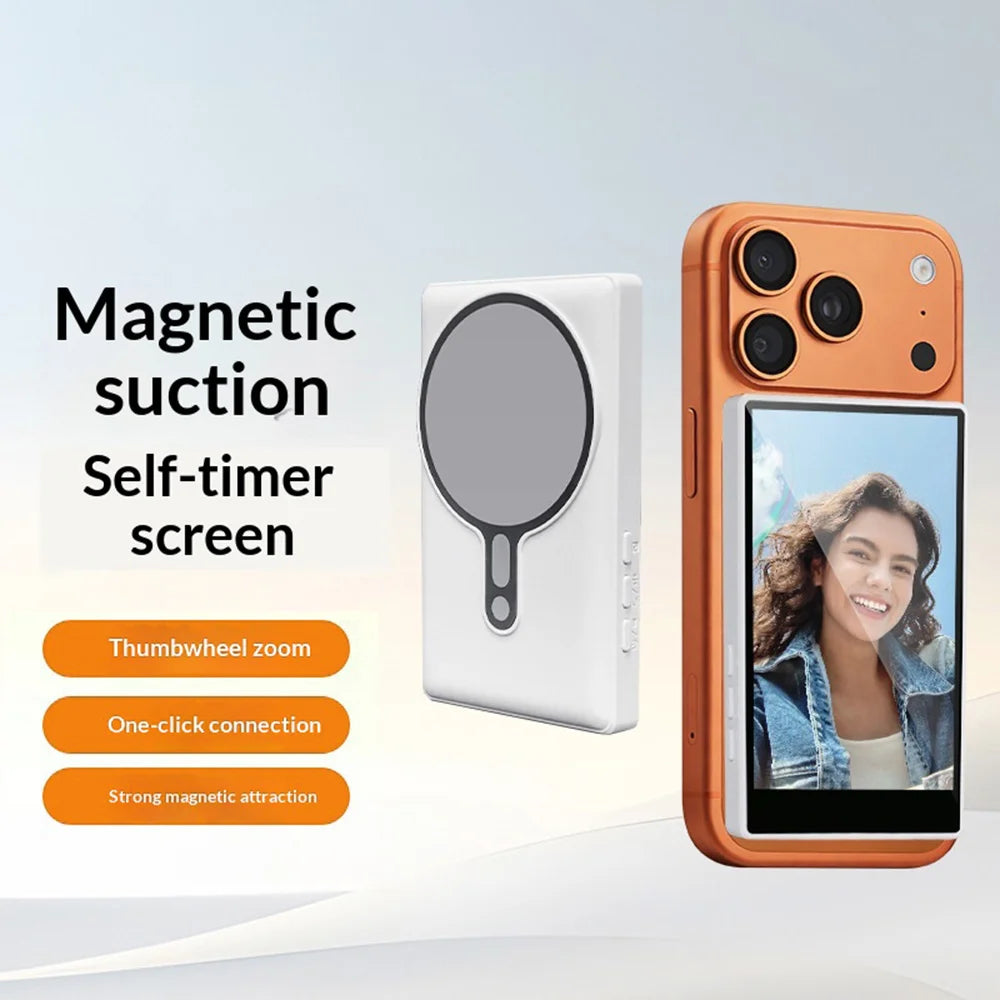 FUNSNAP T1 Plus Magnetic Selfie Screen 3.97 Inch Mobile Phone Mirror Display for Live Streaming - 2