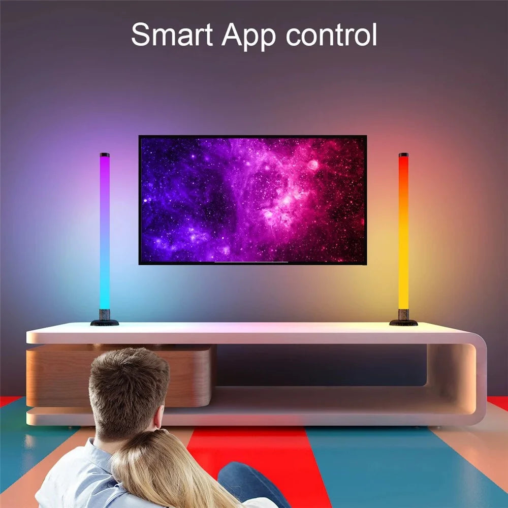 SAL061 360 Degree RGB LED Desk Ambient Light Bar Tuya WiFi Bluetooth-compatible Music Sync Atmosphere Lamp for Gaming - 2