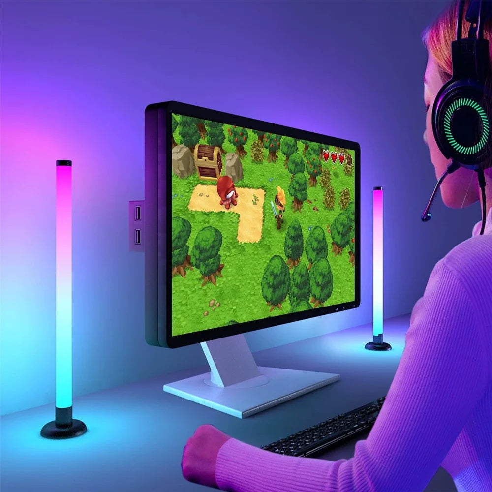 SAL061 360 Degree RGB LED Desk Ambient Light Bar Tuya WiFi Bluetooth-compatible Music Sync Atmosphere Lamp for Gaming - 3