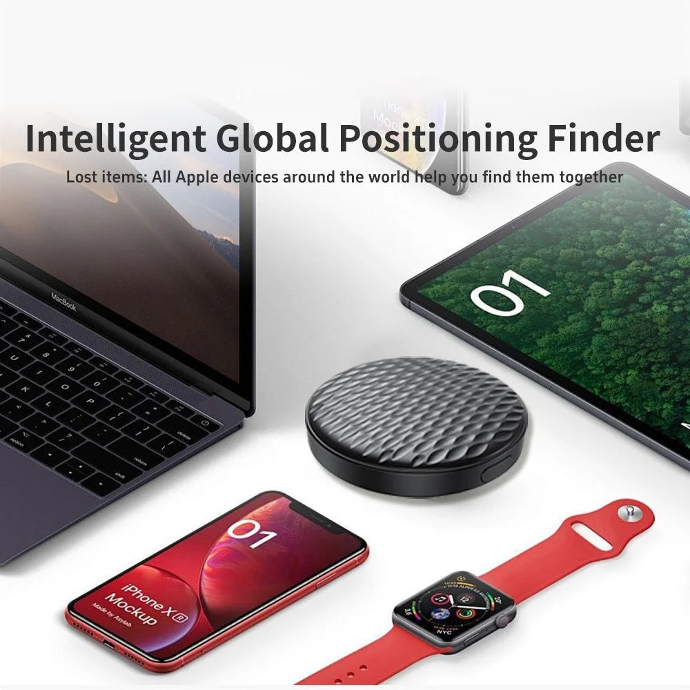 F26 Bluetooth-compatible Anti-Lost Tracker Apple Smart Pet Keys Wallet Finder Global Positioning Device Compatible with Apple Find My App for iOS - Black - 5