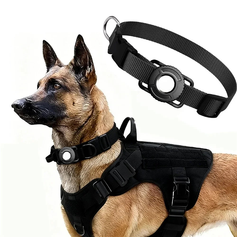 For Apple AirTag (2nd Generation) / AirTag Waterproof PC Case Shockproof Protective Cover for Pet Collar Outdoor Tracker - Black - 2
