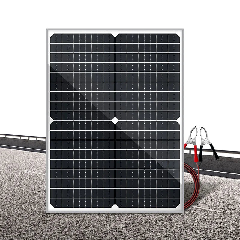 40W Solar Panel Portable Charger 18V Outdoor Power Station Battery Charger for RV Camping Monitoring - Single Panel - 5