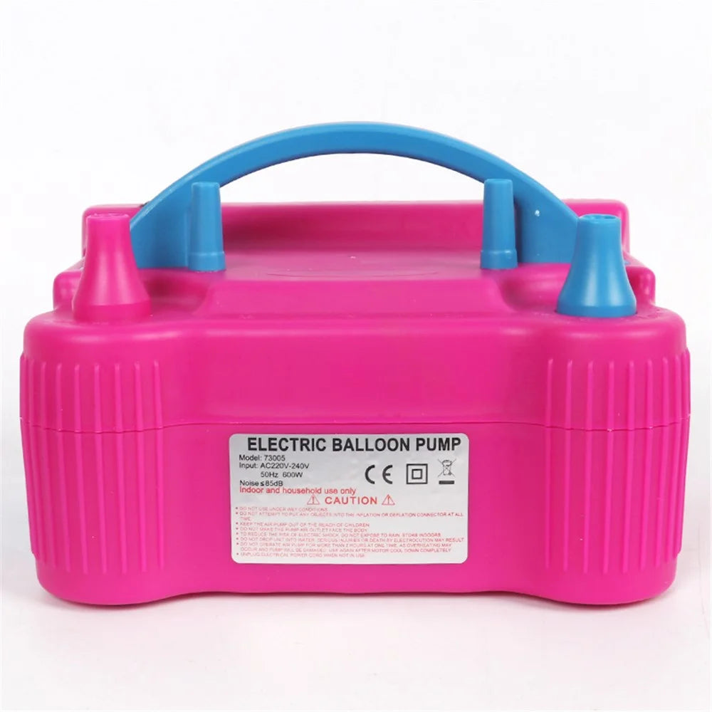 73005 Electric Balloon Inflator Pump 220-240V High Voltage Double Hole Air Compressor Portable Air Blower - EU Plug - 2