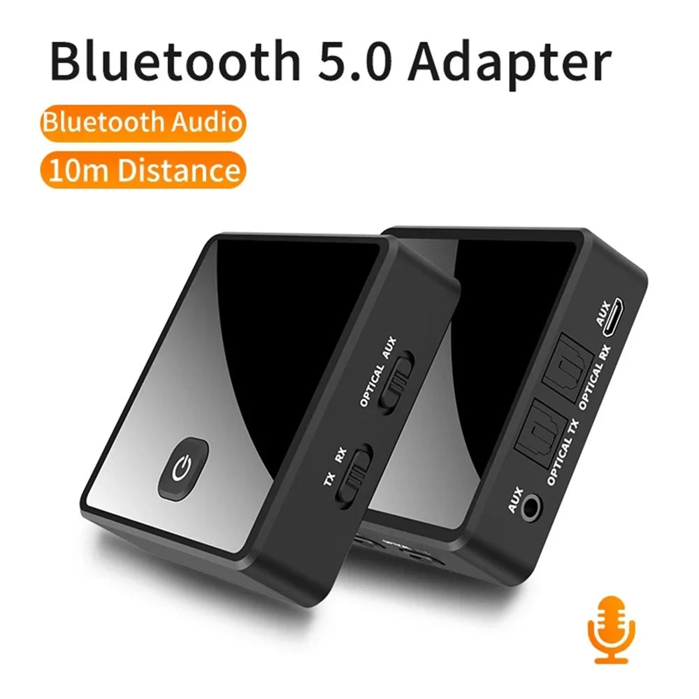 ZF380 2 In 1 Bluetooth-compatible 5.0 Transmitter Receiver Adapter Low Latency 3.5mm AUX Optical Audio Adapter for Car Speakers - 2