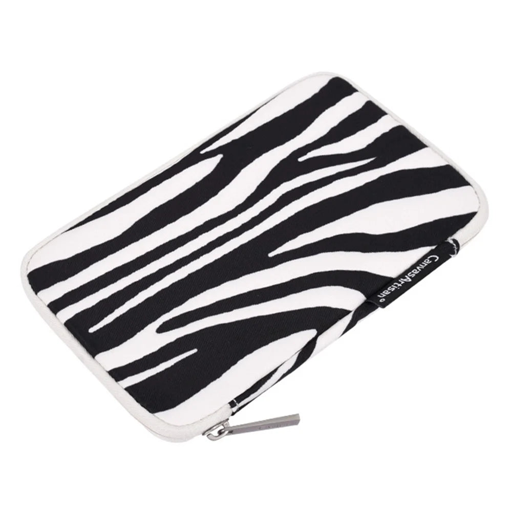 CANVASARTISAN H33-S21 Zebra Stripes Polyester Digital Accessories Storage Bag Power Bank Phone Charger Mouse Storage Case - 2