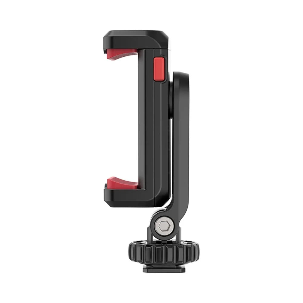 UURIG ST-06S Portable 360 Degrees Rotating Phone Holder Clip with Dual Cold Shoe Mount for Live Streaming Video Recording - 7