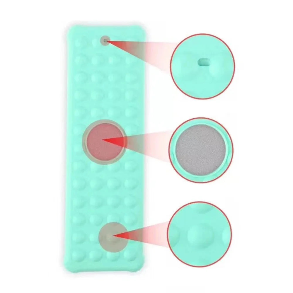 For Apple TV 4 Silicone Anti-drop Remote Controller Cover Anti-slip Protective Sleeve - Green - 4